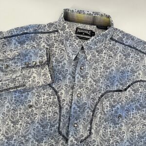 Panhandle Slim Men's XL Western Shirt Paisley Print‎ Cowboy Rodeo Menswear